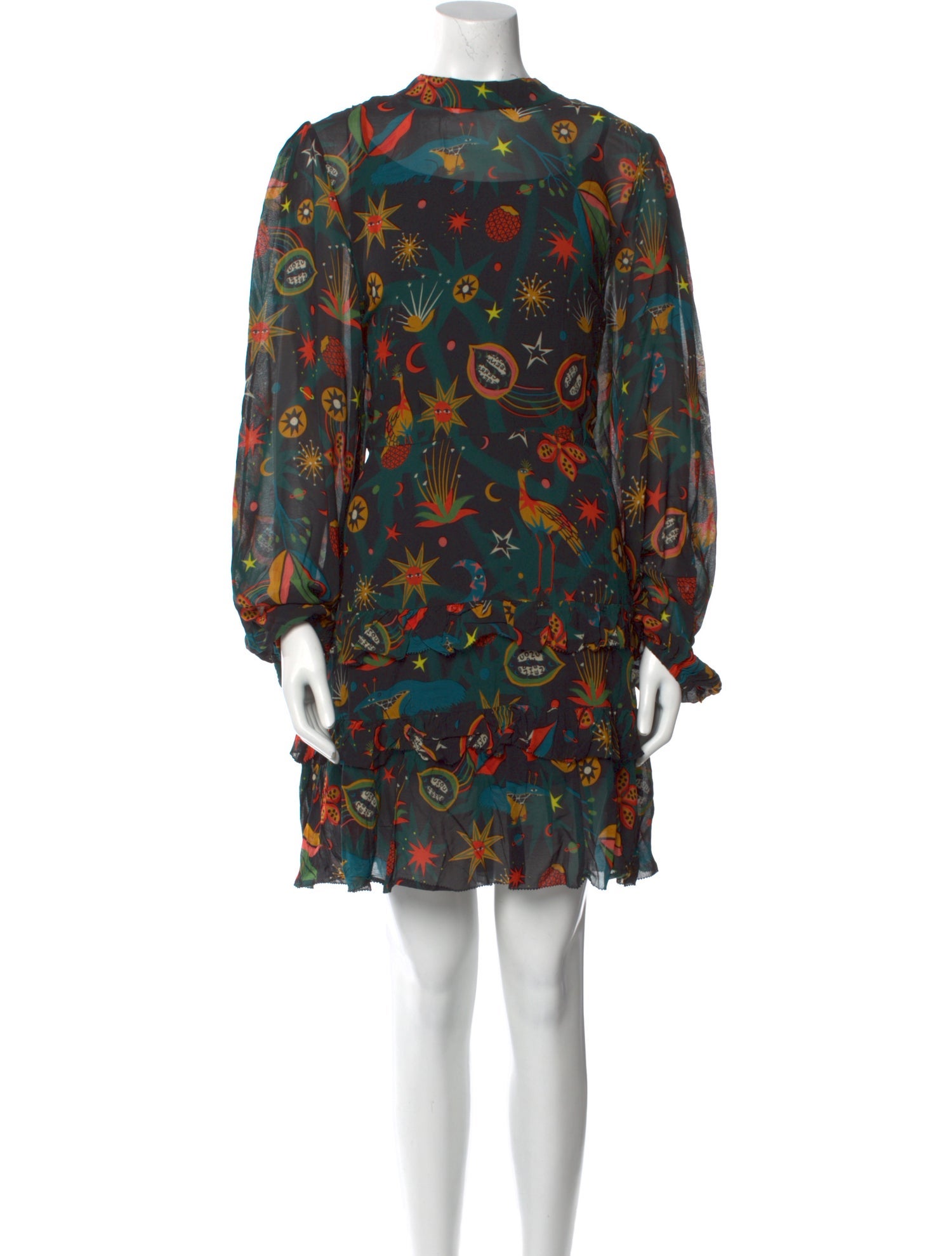 Farm Rio Floral Print Knee-Length Dress w/ Tags